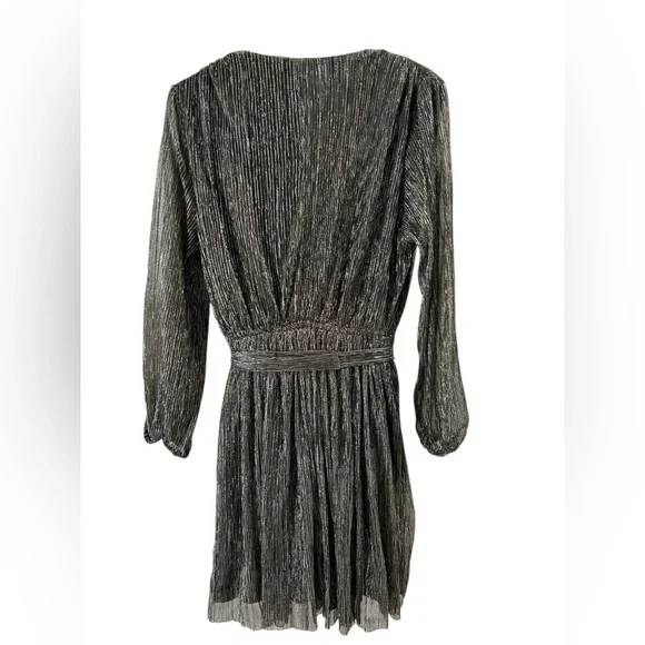 Dress forum black long sleeve shimmery mini dress - Picture 6 of 6